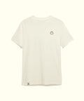 Plain white tee with a small mascot logo on the front, perfect for casual wear. Sun Bum