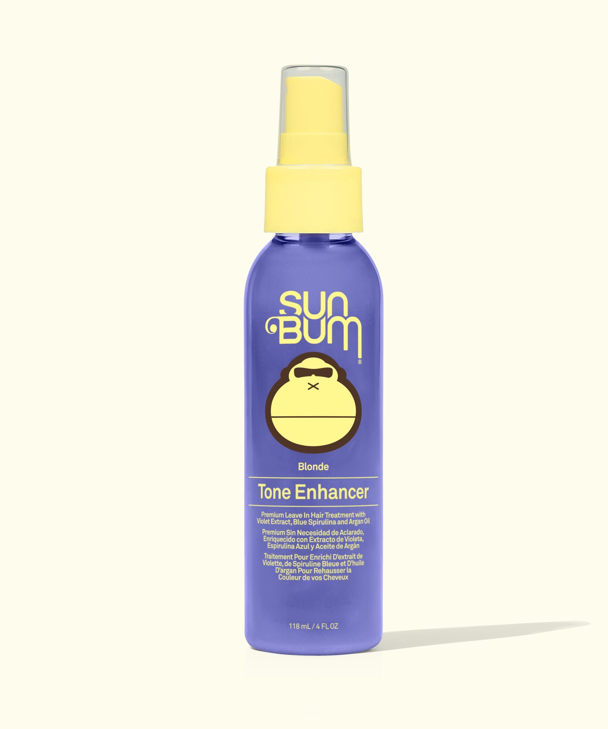Sun Bum Tone Enhancer spray bottle on a white background