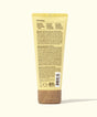 Sunscreen tube with yellow label on a white background