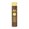 A bottle of Sun Bum Revitalizing Shampoo with a wooden cap and a label that includes the product name and the brand's logo featuring a turtle.